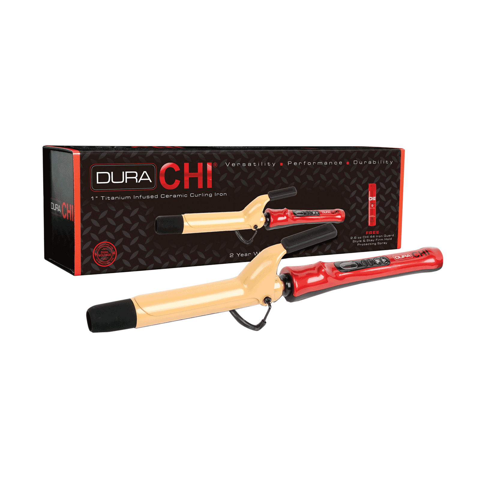 dura chi hairstyling iron 1 inch