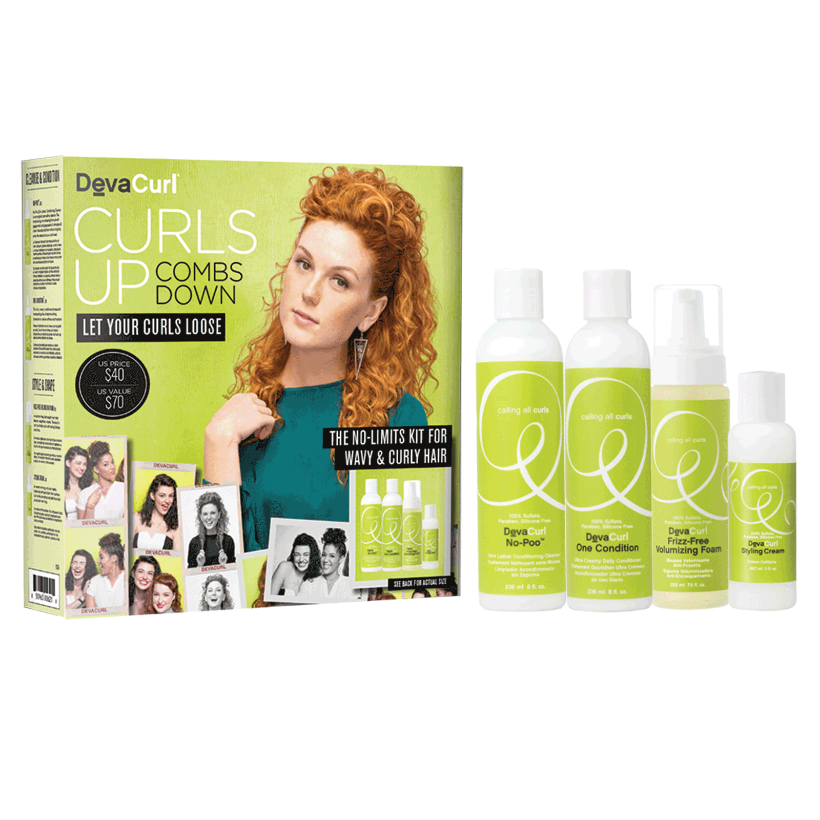 Spring Curl Kit For Wavy Hair Deva Curl Cosmoprof