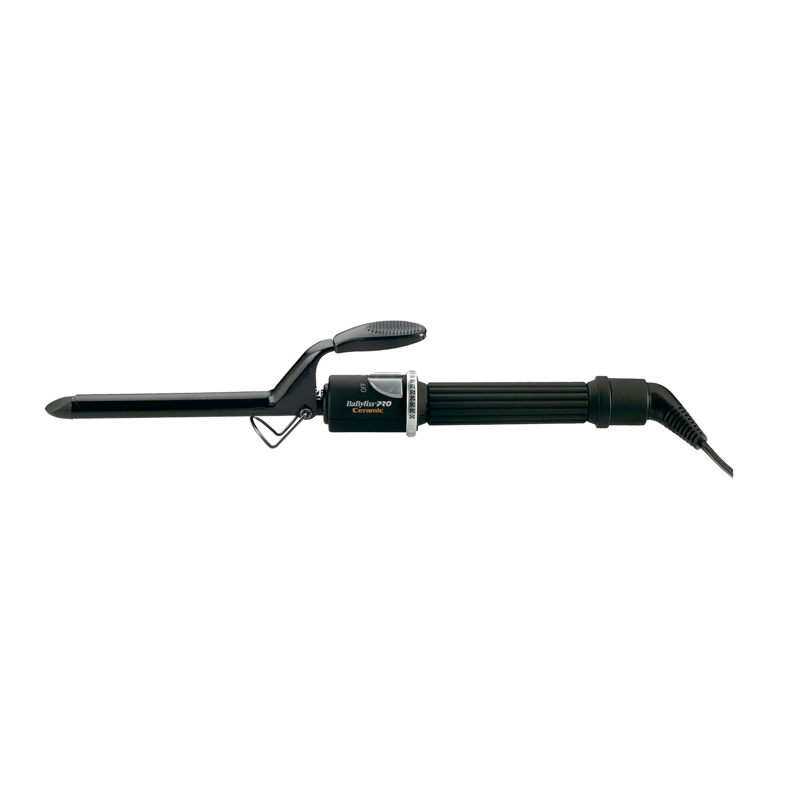 Black Ceramic Spring Curling Iron 1/2 inch Dannyco Electrical CosmoProf