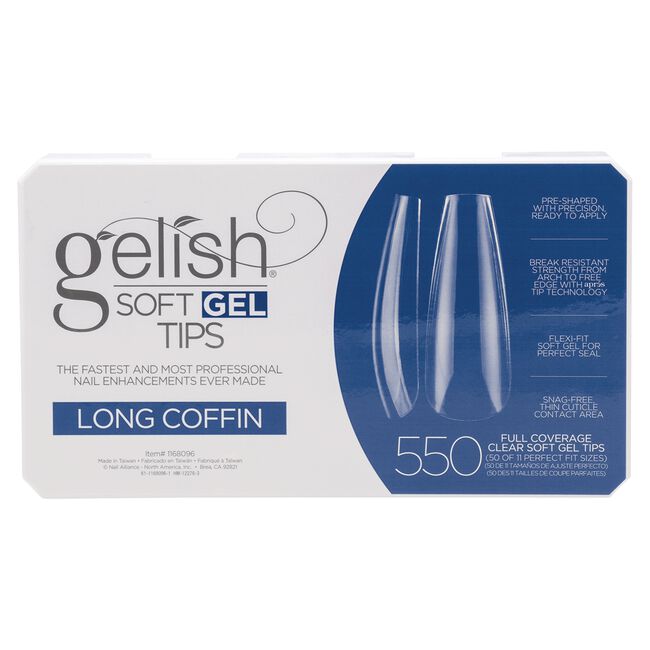 Long Coffin Soft Gel Tips