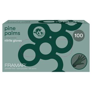 Medium Pine Palms Nitrile Gloves