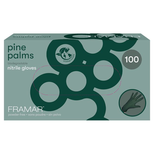 Medium Pine Palms Nitrile Gloves