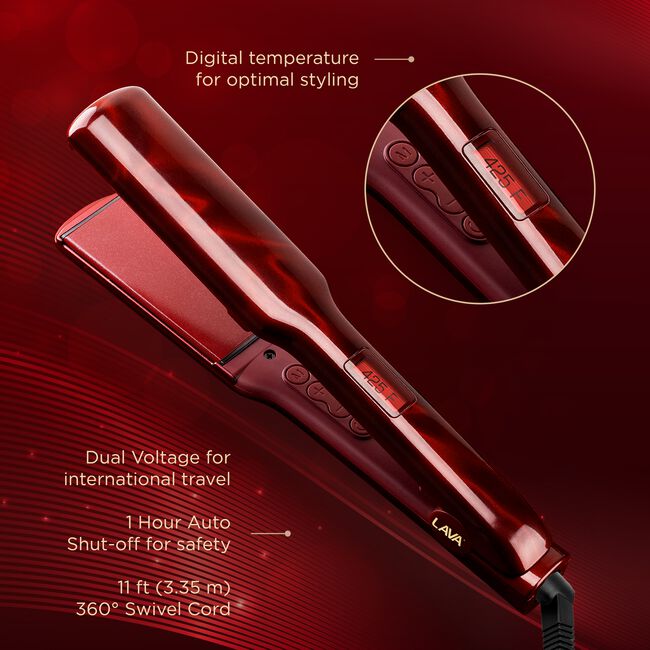 Ruby Lava 1 Inch Flat Iron