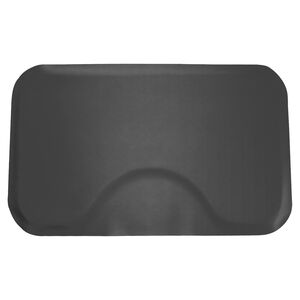 Solid Black Rectangle Mat