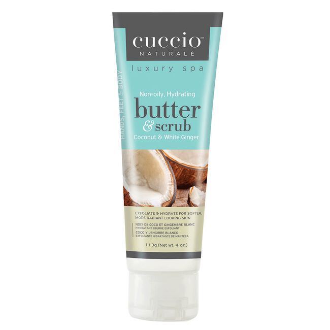 Cuccio Butter & Scrub - Coconut & White Ginger