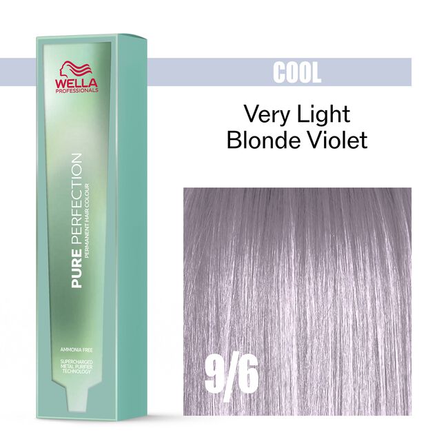 9/6 Cool Very Light Blonde Violet Pure Perfection Permanent Hair Color