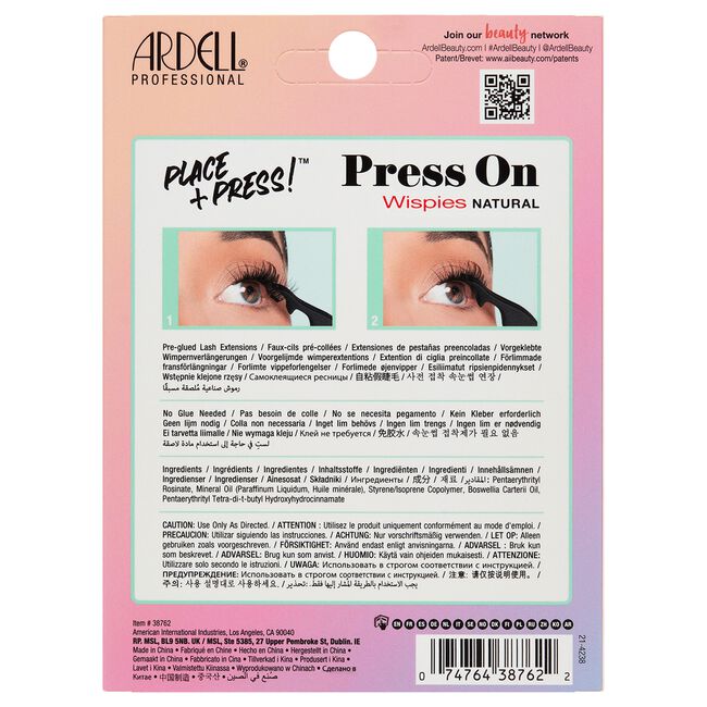 Press on Wispies Natural 60 pc
