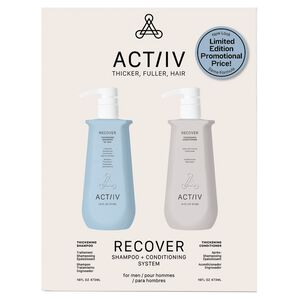 Recover Thickening Shampoo + Conditioning System for Men