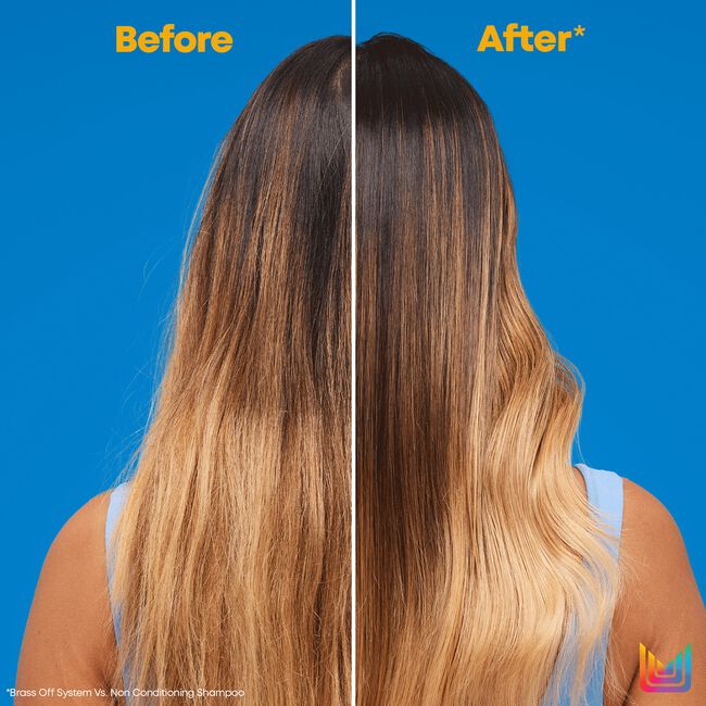 Brass Off Purple-Blue Pigmented Conditioner for Lightened Brunettes