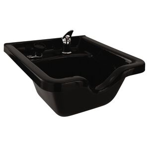Black Square ABS Plastic Shampoo Bowl
