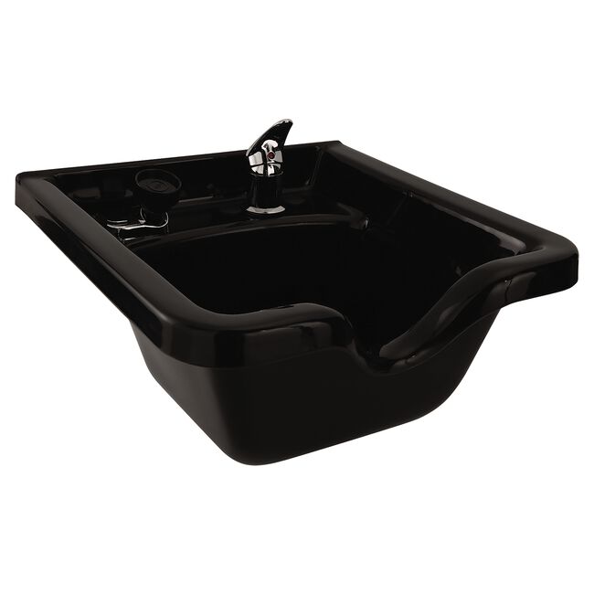 Black Square ABS Plastic Shampoo Bowl