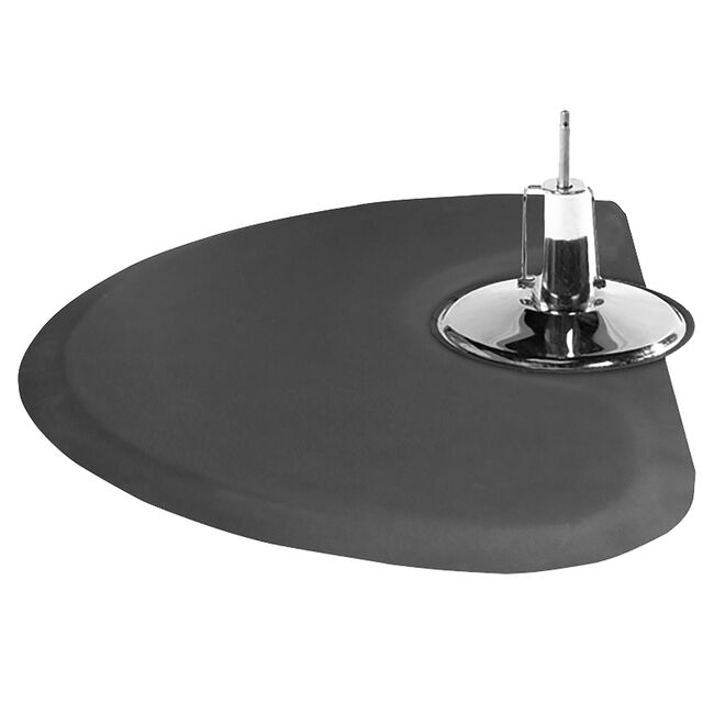 Solid Black Half-Circle Mat