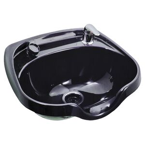 Black Oval ABS Plastic Shampoo Bowl