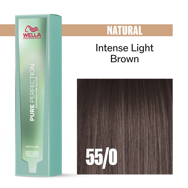 55/0 Natural Intense Light Brown Pure Perfection Permanent Hair Color