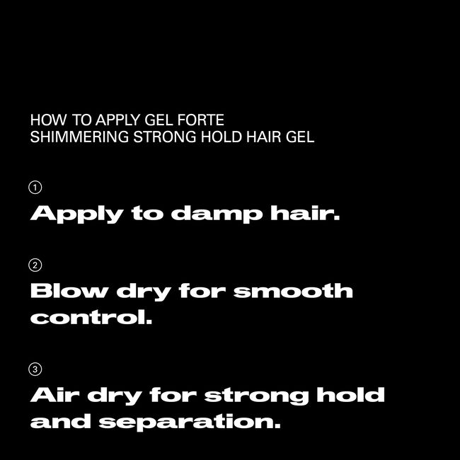 Gel Forte Shimmering Strong Hold Hair Gel