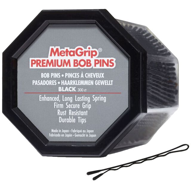 Metagrip Premium Black Bobby Pins 300 Count
