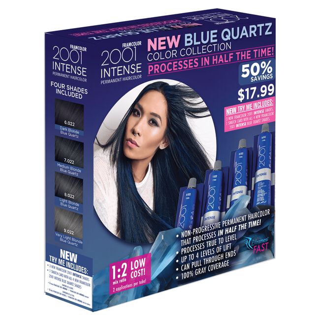 Framcolor 2001 Intense Blue Quartz Permanent Haircolor Kit