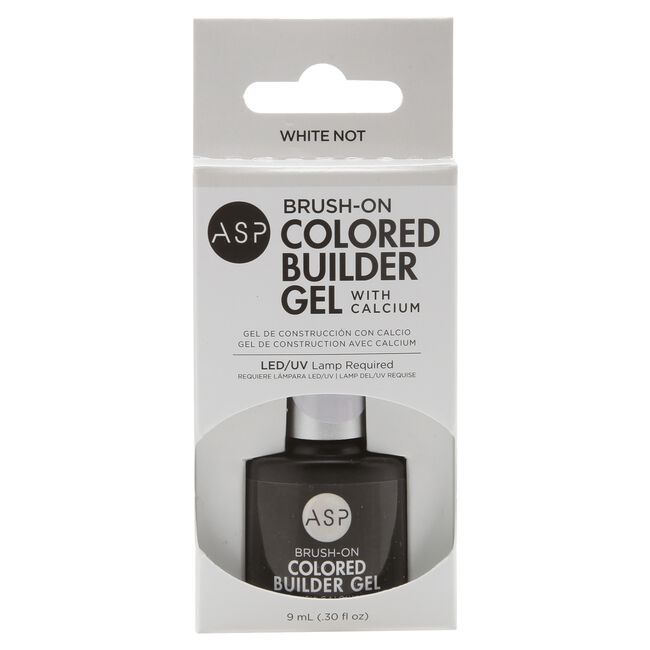 White Not Brush-On Colored Builder Gel With Calcium