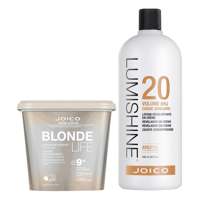 Blonde Life Lightening Powder 1lb, 20 Vol Developer