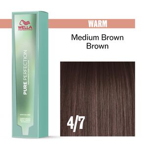 4/7 Warm Medium Brown Brown Pure Perfection Permanent Hair Color