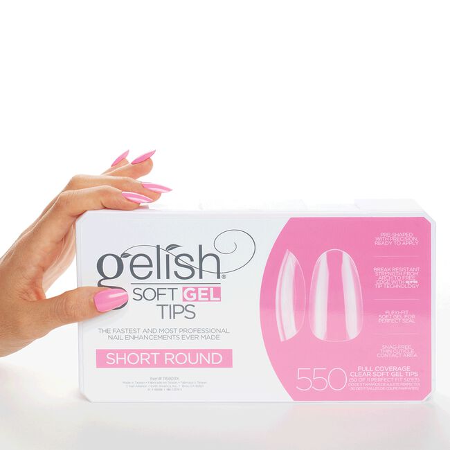 Gelish Soft Gel Short Round - 550 Count