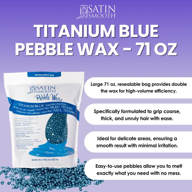Titanium Blue Thin-Film Hard Pebble Wax