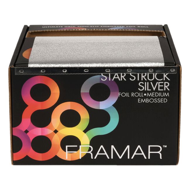 Star Struck Silver Medium Embossed Roll