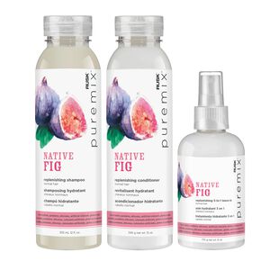 PureMix Native Fig Shampoo, Conditioner, Leave-In