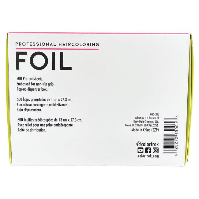 Silver Foil Sheets, 5 inch x 10.75 inch - 500 count