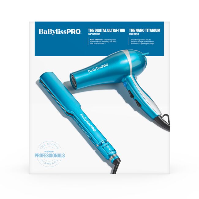 Nano Titanium Ionic Dryer & Digital Ultra-Thin Flat Iron