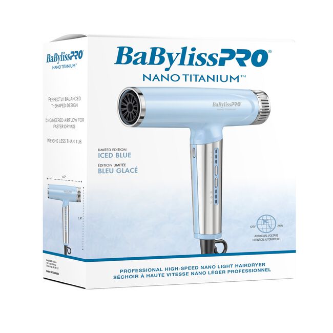 Iced Blue Nano Titanium High-Speed Nano Light Ionic Hair Dryer