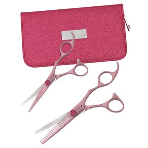 SilkCut Pink 5 Inch Shear & Thinner BCA Case