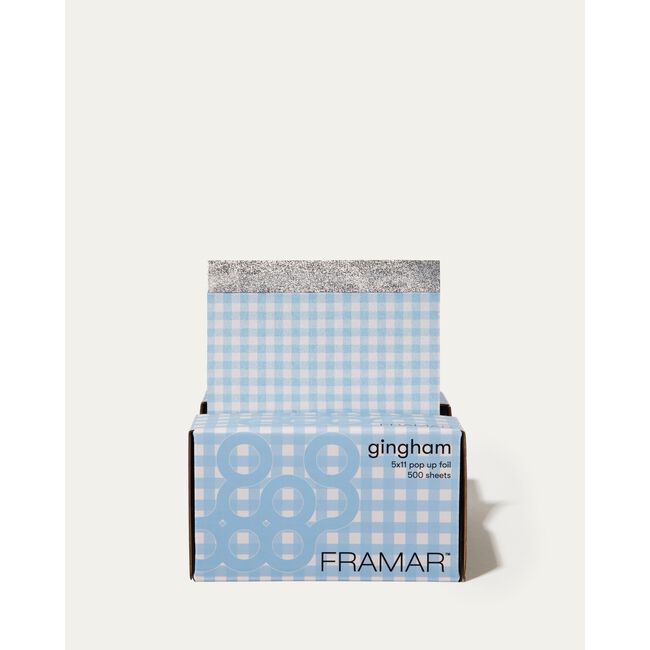 Blue Gingham Pop-Up Foil