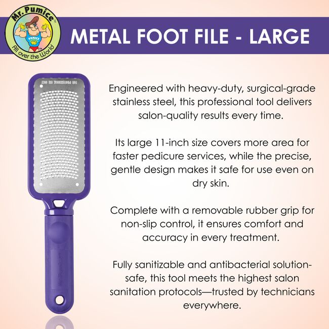 Large Metal Foot File