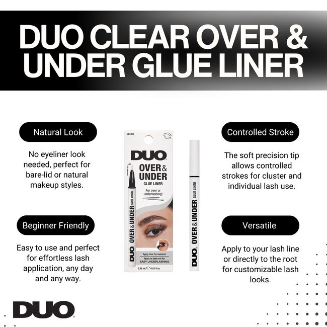 Clear Duo Over & Under Glue Liner