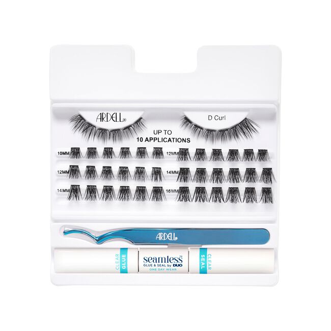 Seamless Underlash Fauxmink Extensions D Curl + 1 Day Clear Glue & Seal