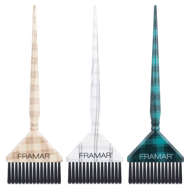 Plaid Hair Day Big Daddy Brush Set