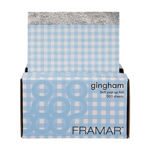 Blue Gingham Pop-Up Foil