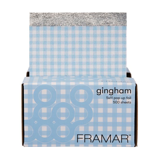 Blue Gingham Pop-Up Foil