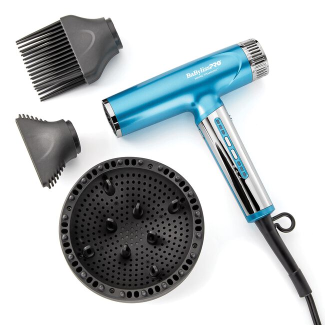 Blue Nano Titanium High-Speed Nano Light Ionic Hair Dryer