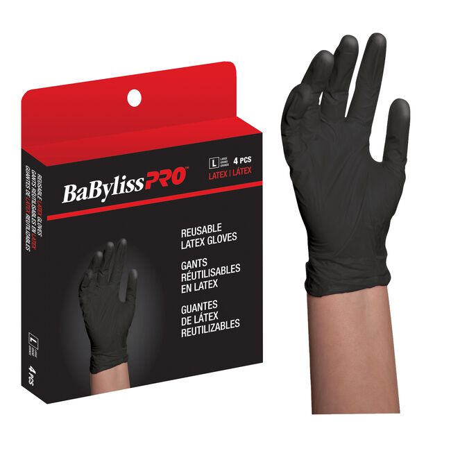 BaByliss Pro Reusable Latex Small Gloves - 4 Count