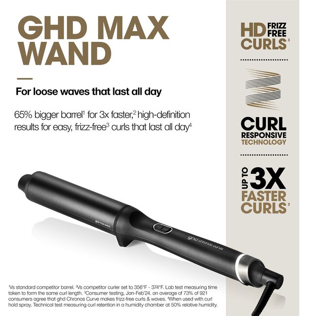 Black Chronos Curve Max 1.5" Wand