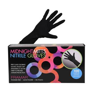 Midnight Mitts Nitrile Gloves  - Large 100 Count