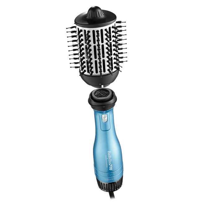 Blue Nano Titanium Detachable 3-in-1 Hot Air Brush & Dryer