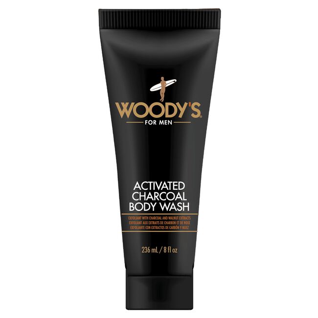 Activated Charcoal Body Wash Woodys CosmoProf