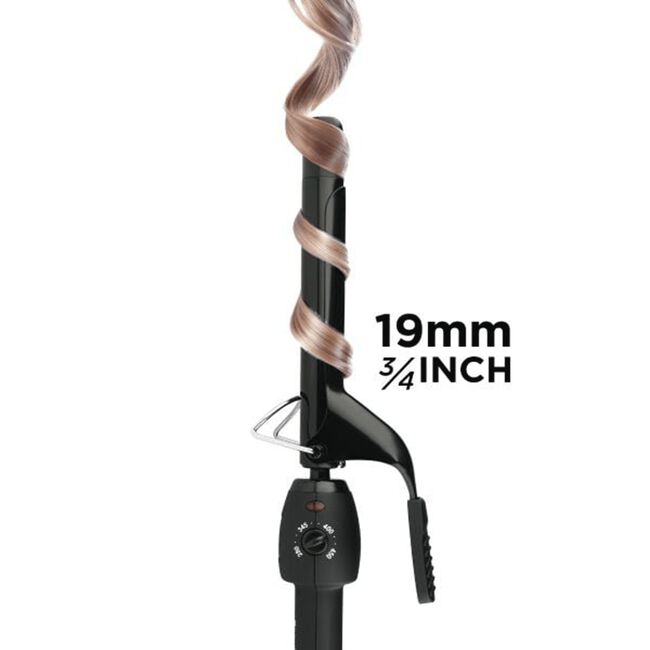 Stay-Temp .75 Inch Black Gold Ceramic Curling Iron
