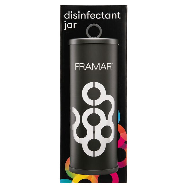 Matte Black Disinfectant Jar