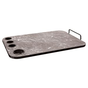 Black Marbleized Trolley Topper