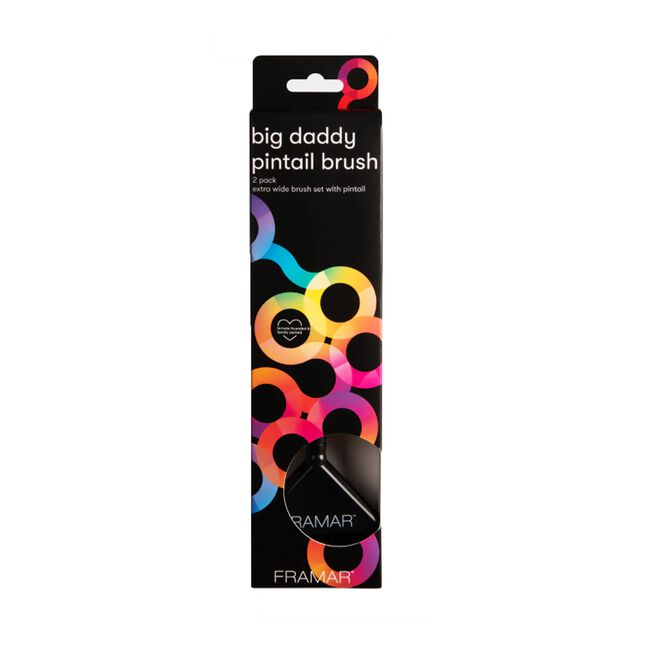 Black Big Daddy Pintail Brush Set