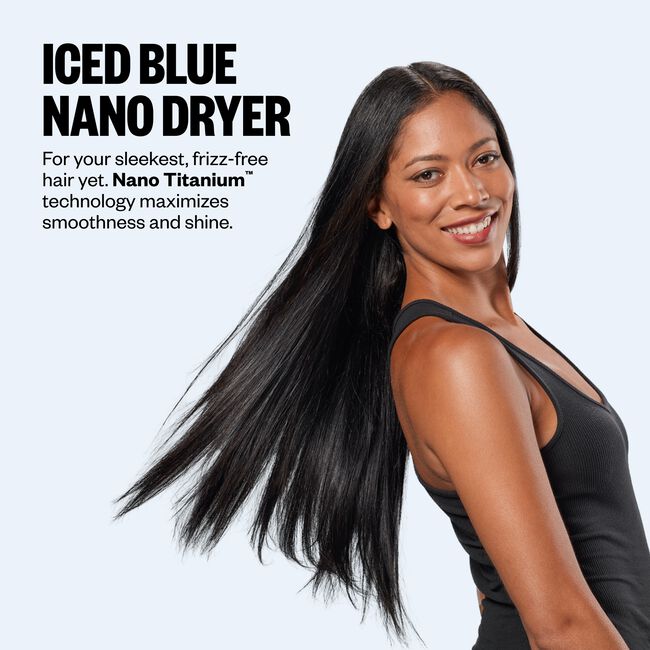 Iced Blue Nano Titanium High-Speed Nano Light Ionic Hair Dryer